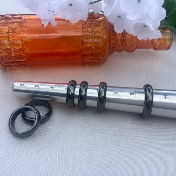 Solid Hematite Rings - Picture 1 of 5